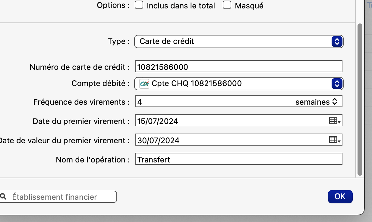 es réglages dans la CB